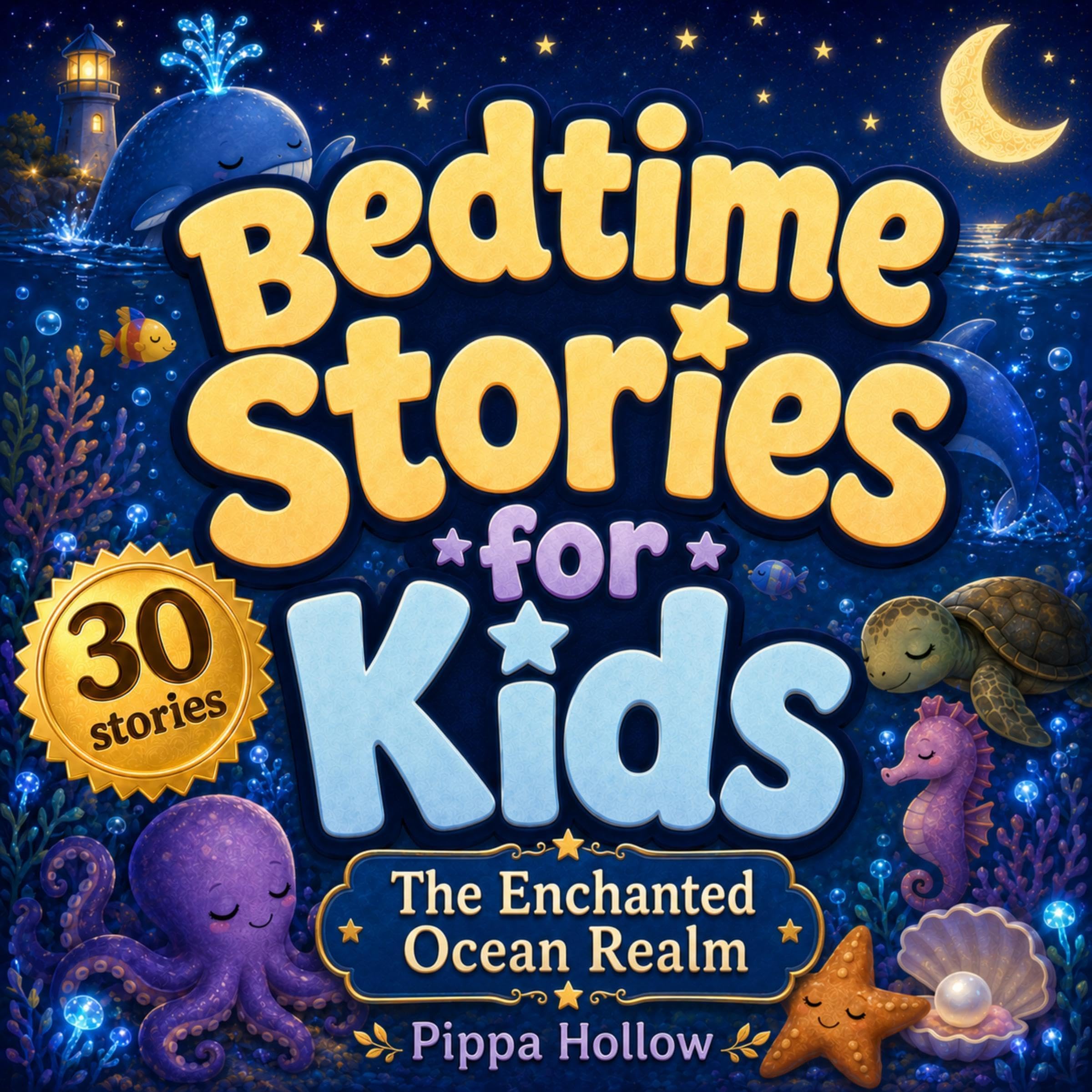 Cover art for Bedtime Stories for Kids: The Enchanted Ocean Realm