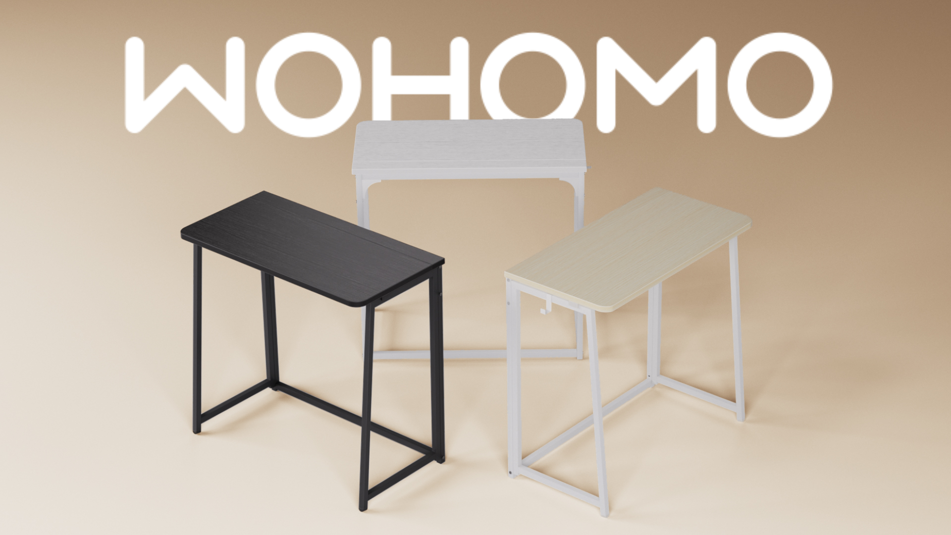 Amazon | WOHOMO デスク 折りたたみデスク 幅80*奥行40*高さ74.5cm