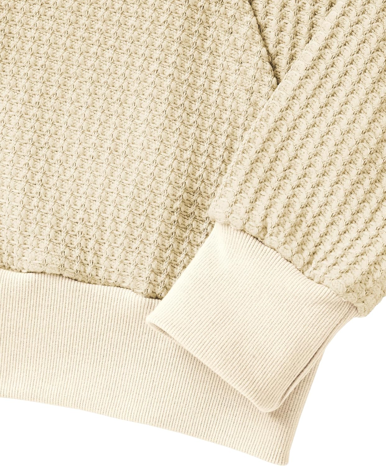 GIVON Women's Waffle Knit Zip Up Hoodie Sweater Comfort Lightweight Hooded Sweatshirt Jacket - Image 6