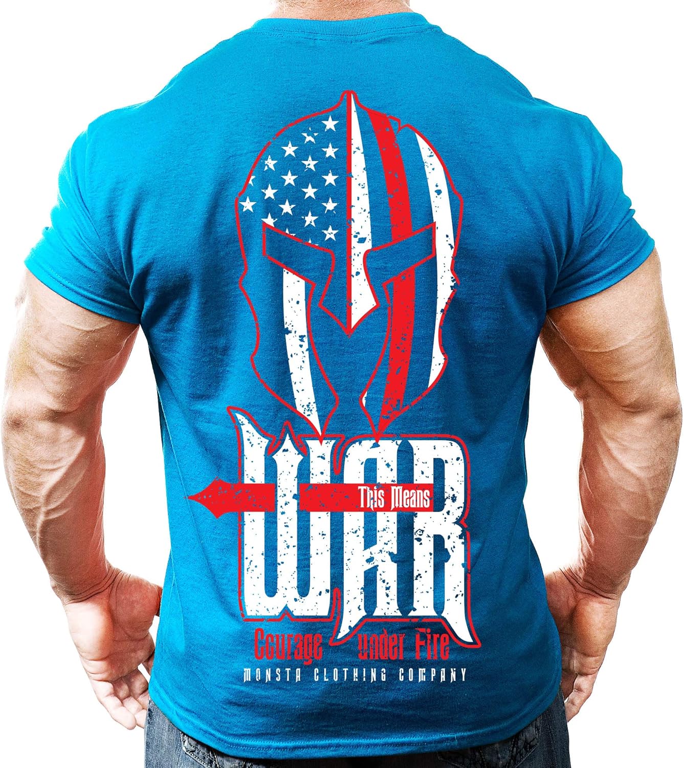 Mens Bodybuilding Workout (ThisMeansWAR) Fitness Gym T-Shirt