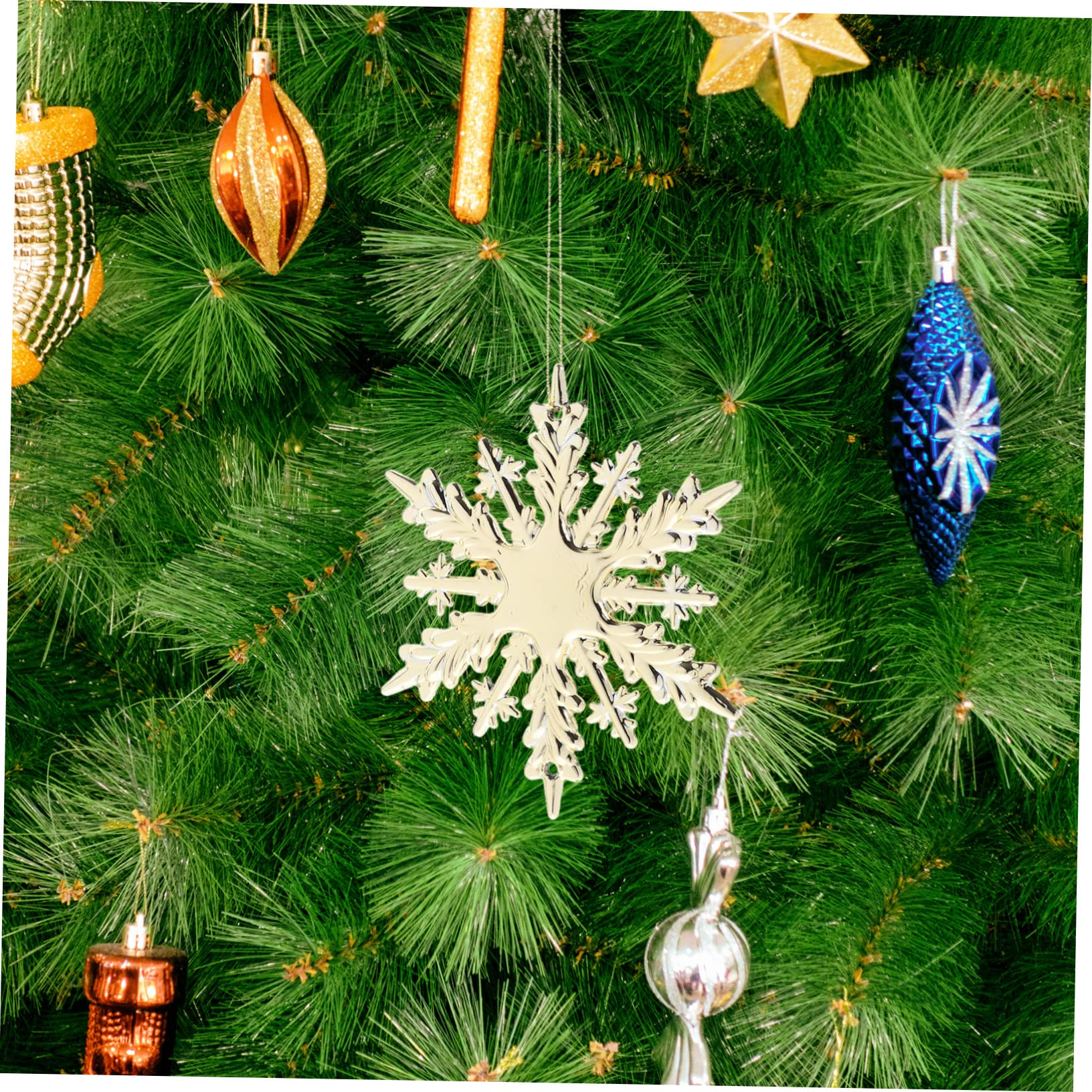 Stück Weihnachts Schneeflocken Anhänger Weihnachtsbaum Anhänger Schneeflocken Weihnachtsbaumschmuck Weihnachtsdekoration Christbaumschmuck Fensterhänger