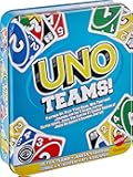 UNO Teams Card Game for Kids, Adults & Family Night, Parties & Travel with Special Rules (Amazon Exclusive)