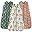 FIEMOL Baby Sleep Sack 6-12 months, 100% Cotton Sleeping Sack for Newborn and Infant, 3 Pack Baby Wearable Blanket, 0.5 Tog Lightweight Double Zipper Sleep Bag Medium Brown Green Lion