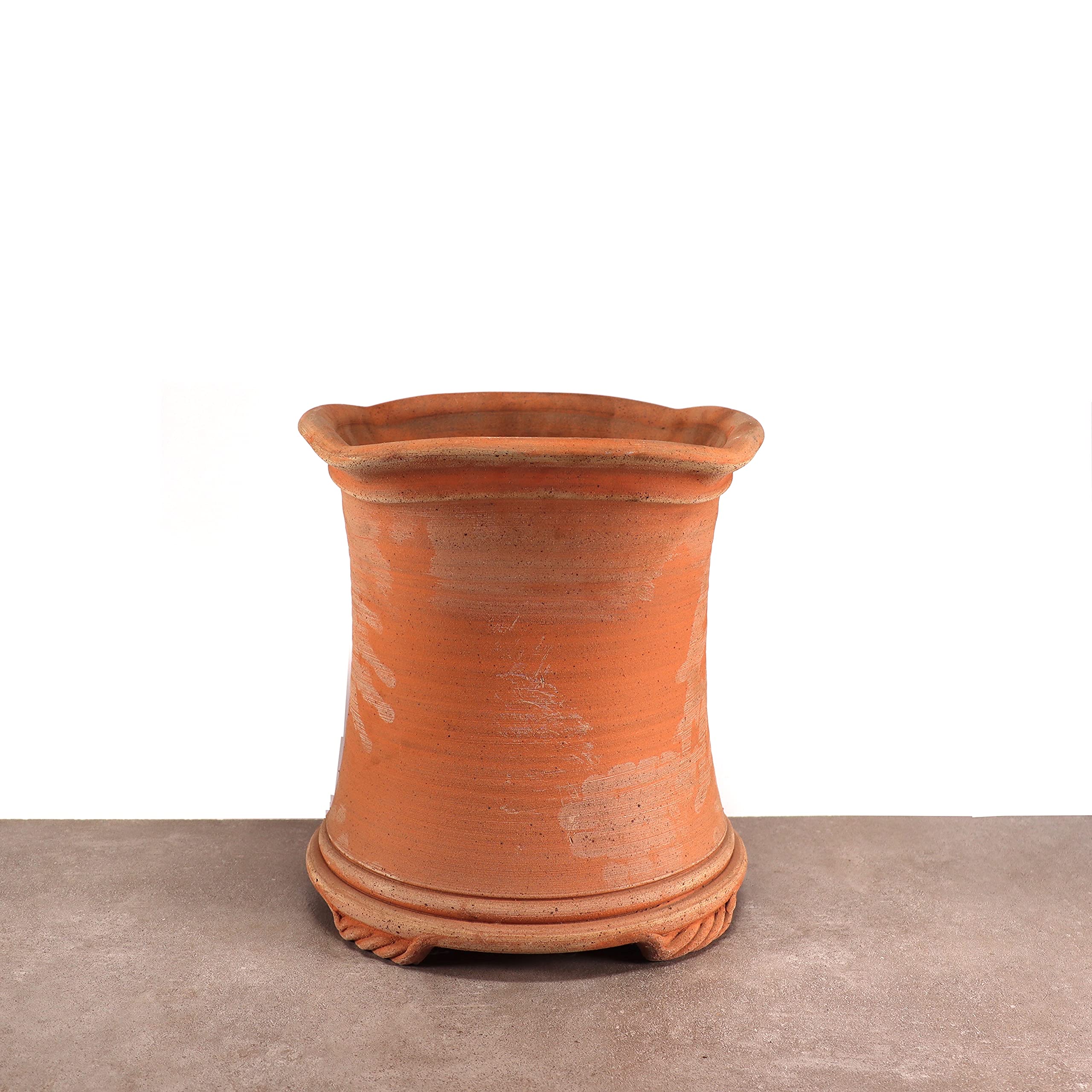 Palatina Werkstatt Vaso da fiori quadrato in terracotta, realizzato a mano, per balcone, giardino, terrazza (XL)