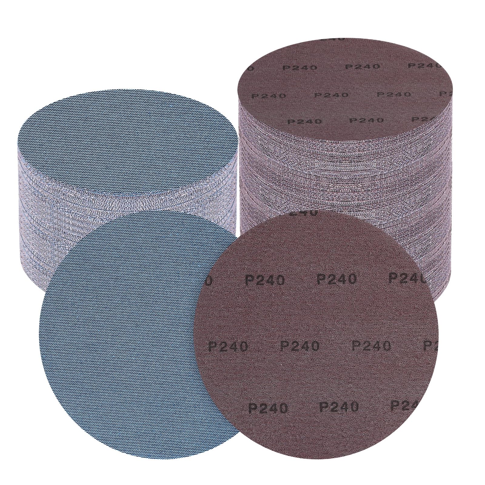 PMIQSA 25Pcs 225mm Sanding Discs 240 Grit