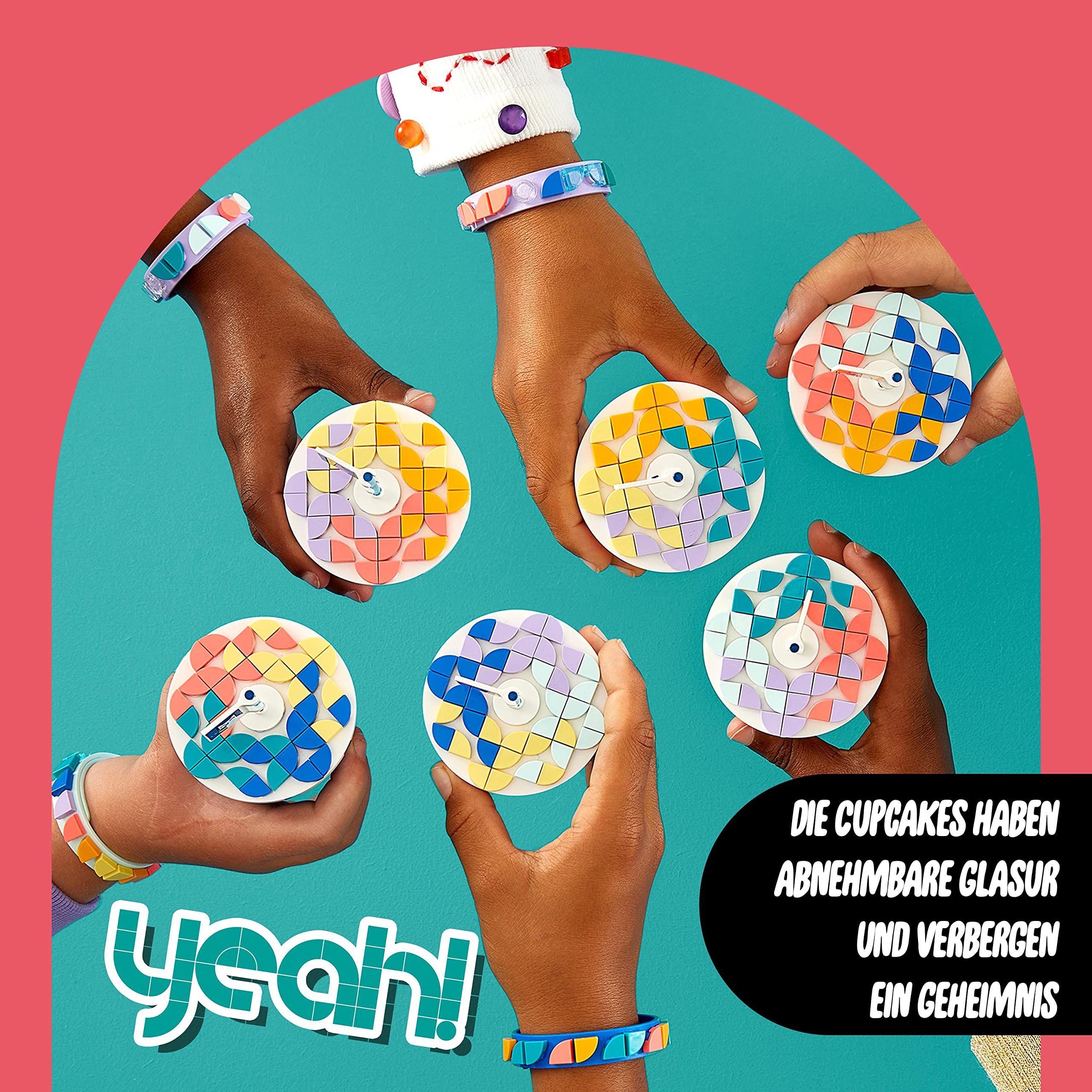 LEGO 41806 DOTS Ultimatives Partyset, Partyspiele für Kinder, Mädchen und Jungen, DIY-Partytütenfüller mit Spielzeug-Cupcakes, Armbändern und Wimpeln, kreative Deko und Geschenk