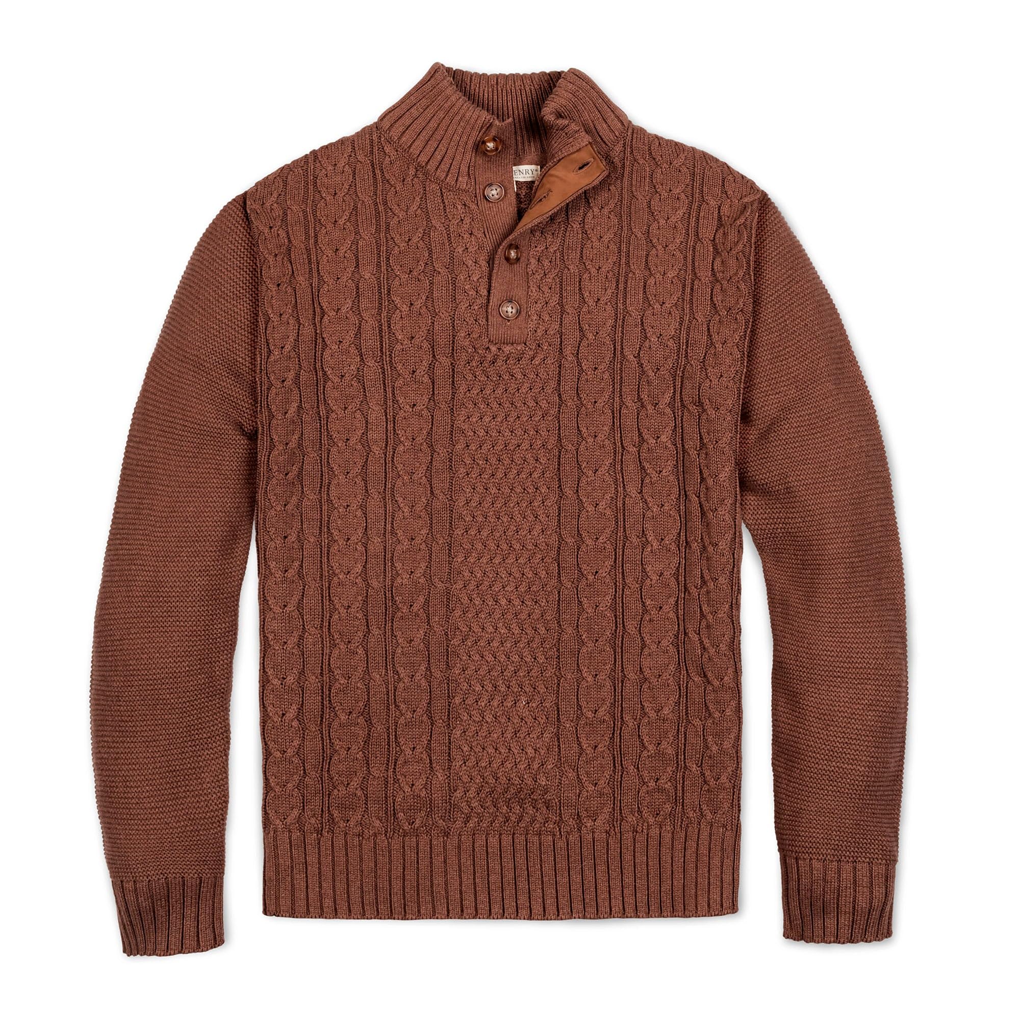 Hope & Henry Men's Long Sleeve Mock Neck