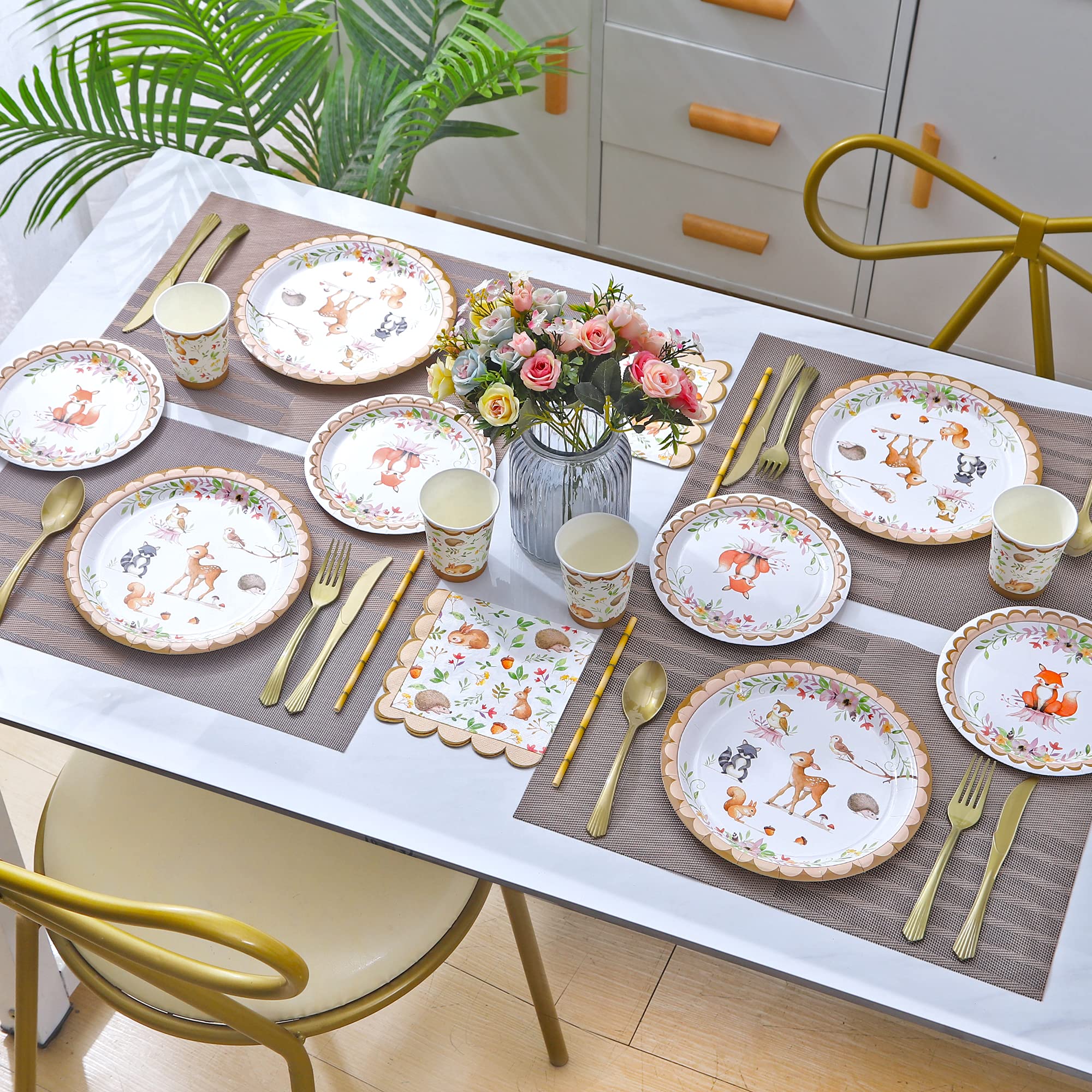 Woodland Creatures Party Supplies Serves 16Includes Woodland Baby