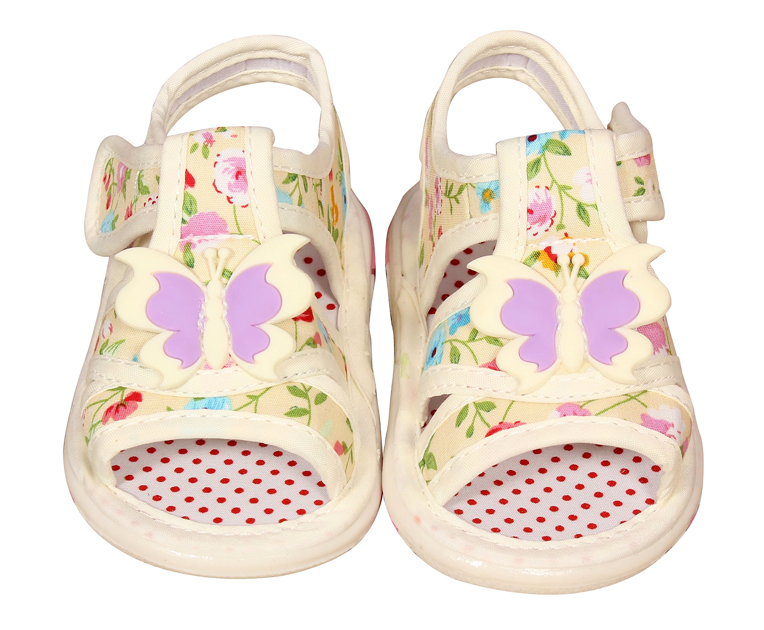 BABY STATION Unisex-Adult's Beige Fashion Sandal - 4 Years