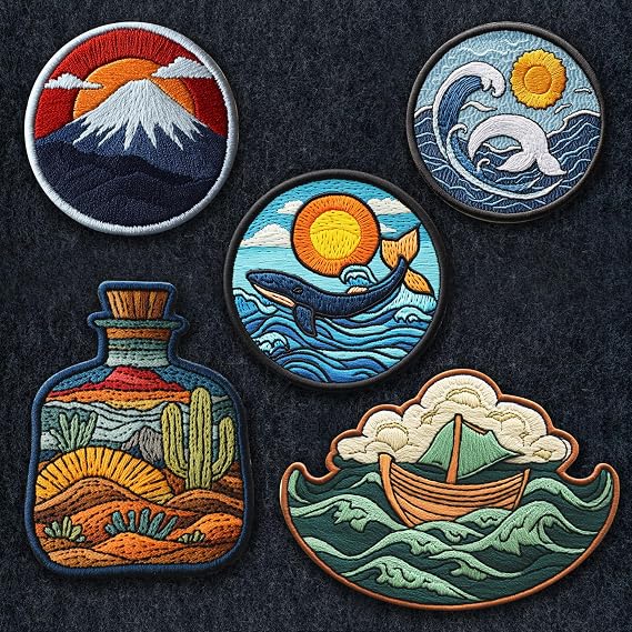 Custom Embroidered Logo Patch | Personalized Design Your Own Patch | Customized Embroidery Patches | Custom Iron-On, Sew-On & Hook and Loop Patches for Jackets, Bags, Hats & More