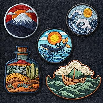 Custom Embroidered Logo Patch | Personalized Design Your Own Patch | Customized Embroidery Patches | Custom Iron-On, Sew-On & Hook and Loop Patches for Jackets, Bags, Hats & More