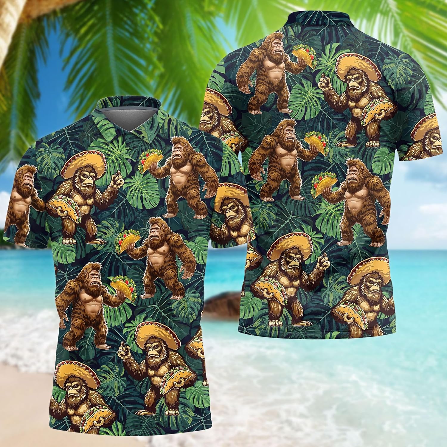 Cinco De Mayo Polo Shirts for Men- Golf Moisture Wicking Dry Fit Short Sleeve Polo Shirts S18