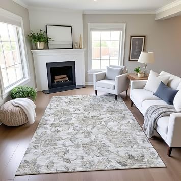 Dalyn Rugs Silk Road SR2 Linen 8 x 10 Indoor/Outdoor, Bedroom, Living Room, Dining Room, Kitchen, Patio Rug