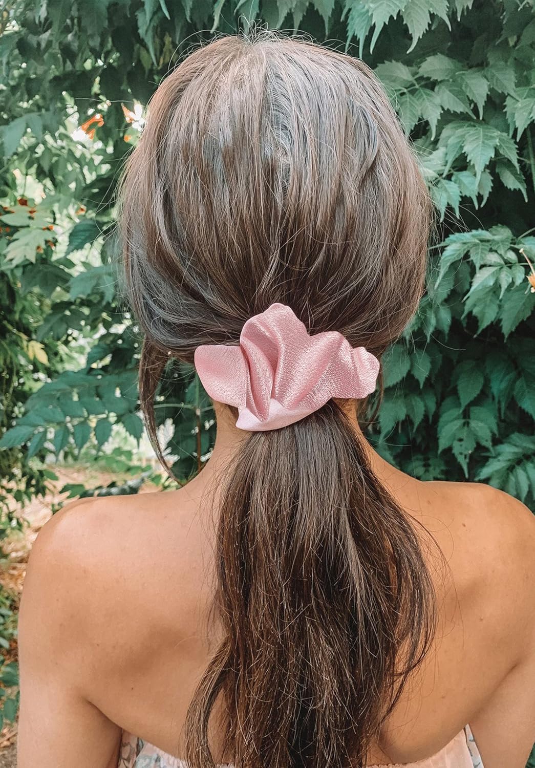 10 PACK Bridesmaid Scrunchies - Proposal Gifts, Hair Ties, Bachelorette Party Favors (To Have and To Hold Your Hair Back) in Pink - Image 7