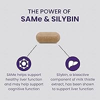 Vista 5 de Nutramax Laboratories Denamarin Suplemento de salud hepática para perros grandes, con S-adenosilmetionina (SAMe) y silibina, 30 tabletas
