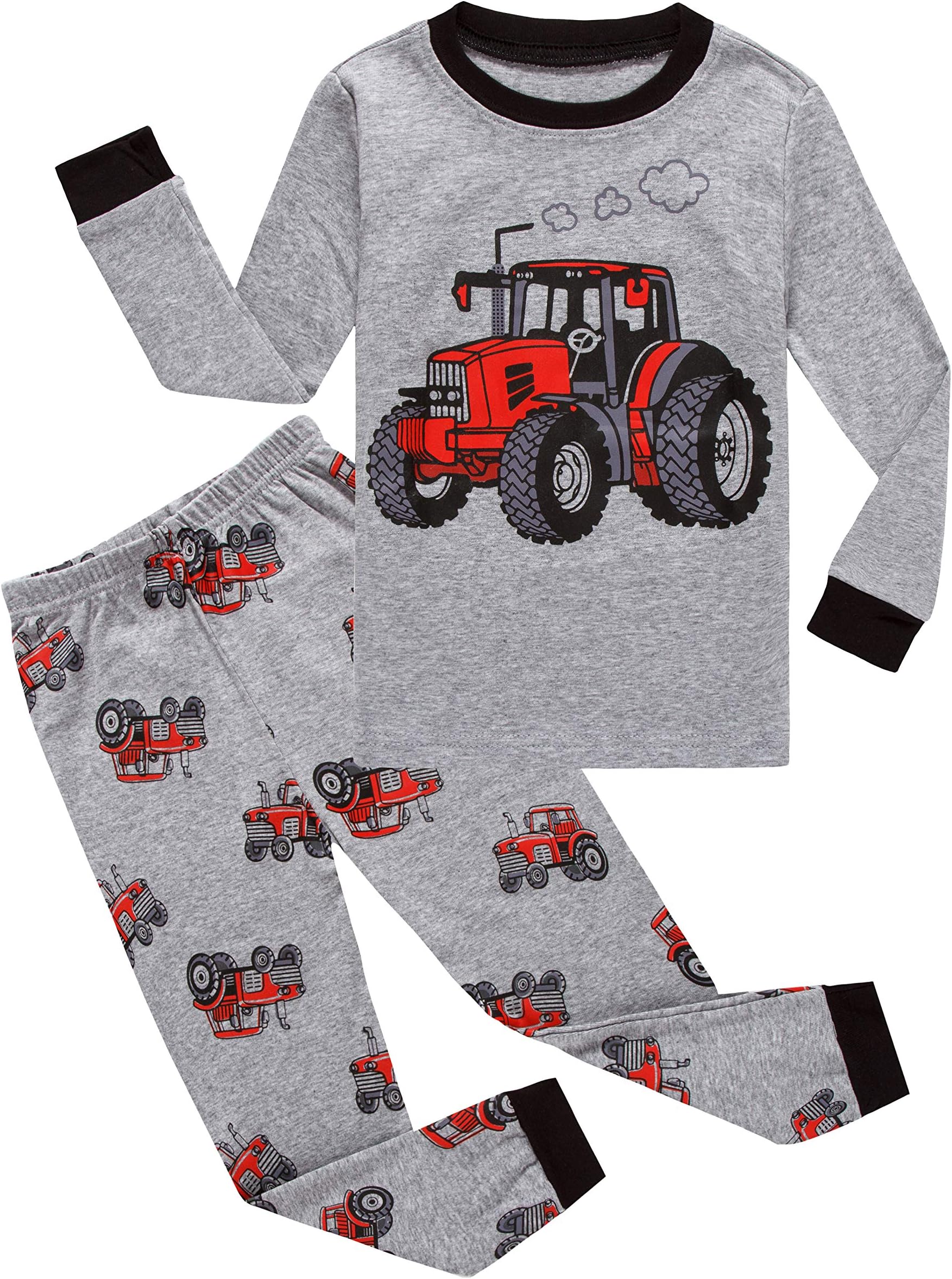 Family Feeling Little Big Boy Pajamas Sets 100% Cotton Pjs Kids Jammies