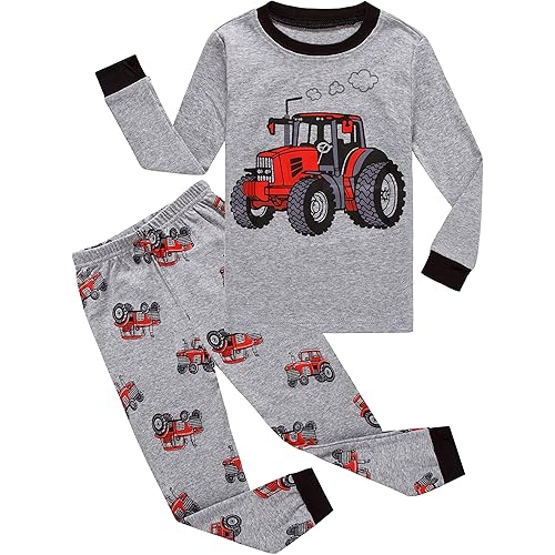 Family Feeling Little Big Boy Pajamas Sets 100% Cotton Pjs Kids Jammies