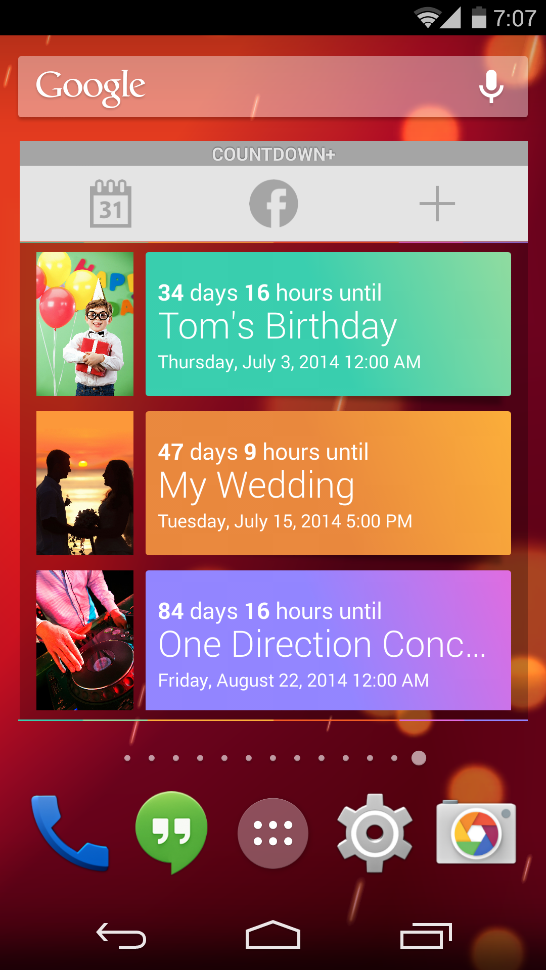 COUNTDOWN PLUS WIDGETS LITE - App on Amazon Appstore