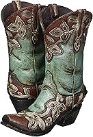 Vista 5 de Jarrón de botas vaquera turquesa