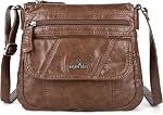 Angelkiss Petites Femmes Sac de corps croisé Purse épaule en cuir pour femmes Hobo Sac avec ceinture réglable