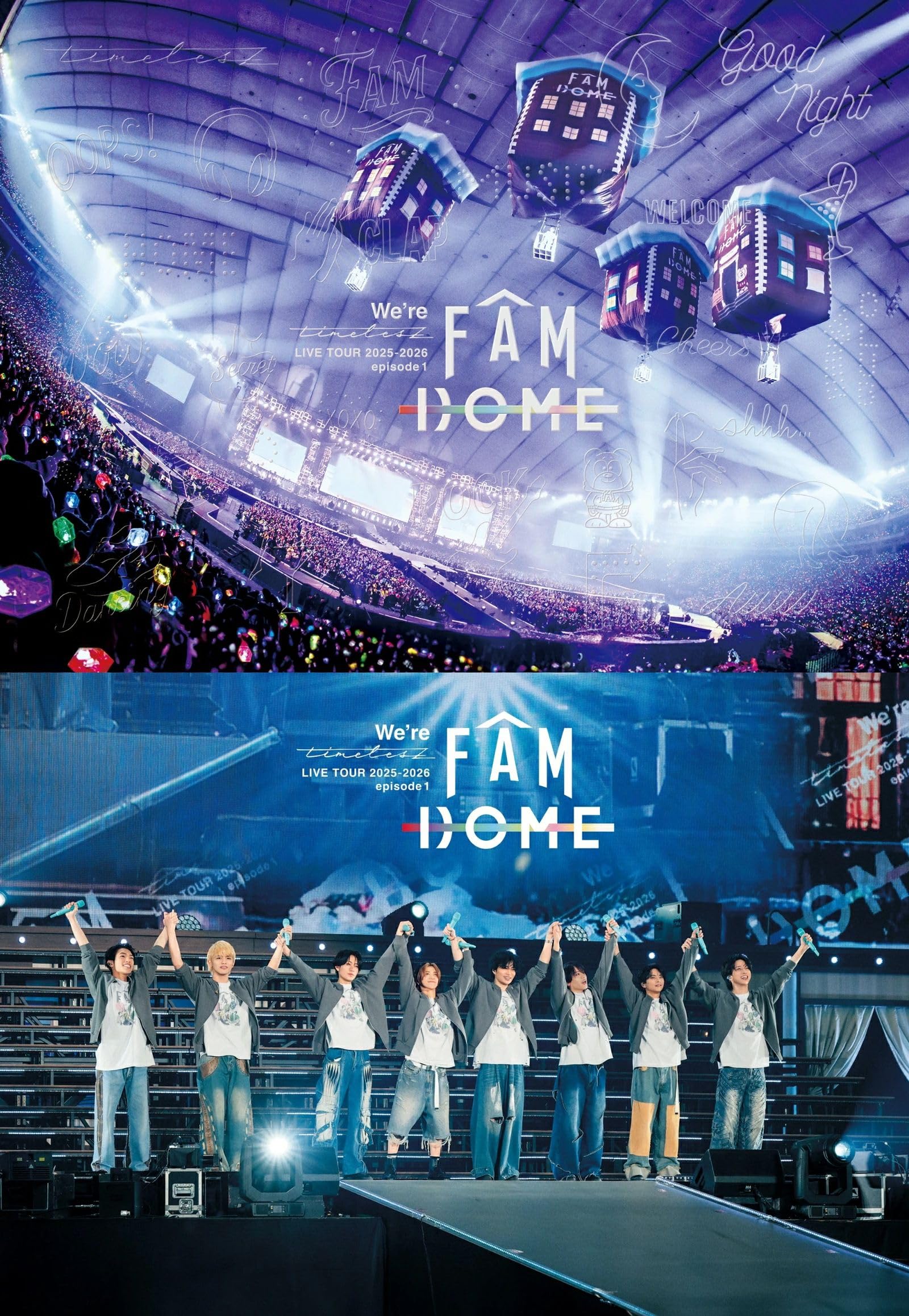 timelesz We're FAM DOME 2025初回限定盤＋通常盤 楽天市場】【送料無料】【初回限定盤】timelesz We're timelesz LIVE