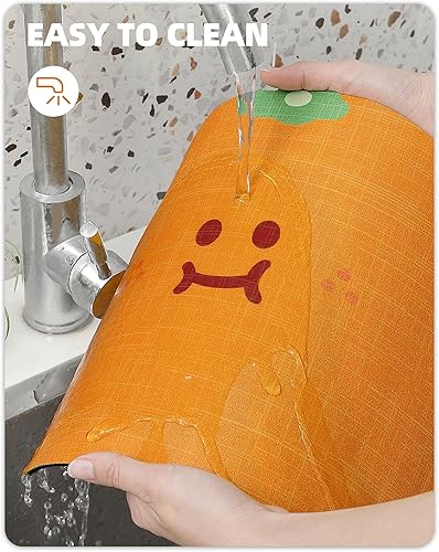 Miniatura 5 de Color&Geometry Lindos tapetes para secar platos para cocina, tapetes de drenaje súper absorbentes, resistentes al calor, fáciles de limpiar, auto