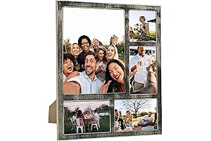 Farmhouse Collage Picture Frame Black 8x10 inch, 5 Openings