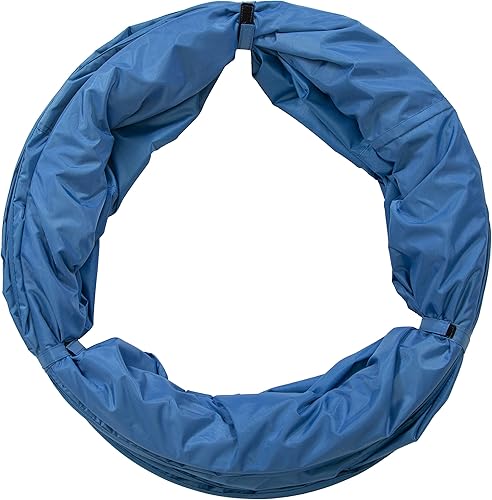 Miniatura 4 de Pacific Play Tents Túnel de arrastre institucional de 9 pies x 22 pulgadas para diversión en interiores y exteriores, color azul