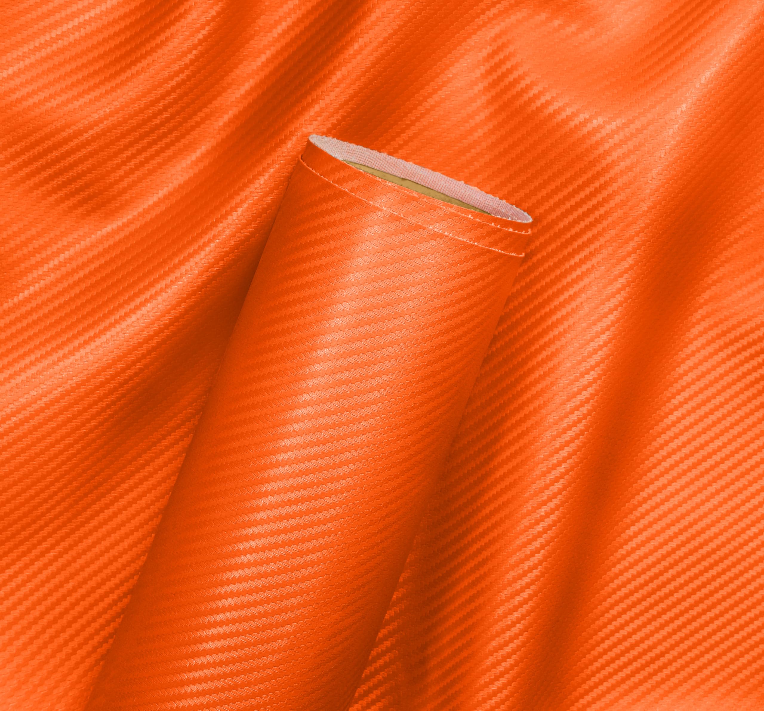 Amazon.com: VViViD Orange Carbon Fiber Weatherproof Faux Leather