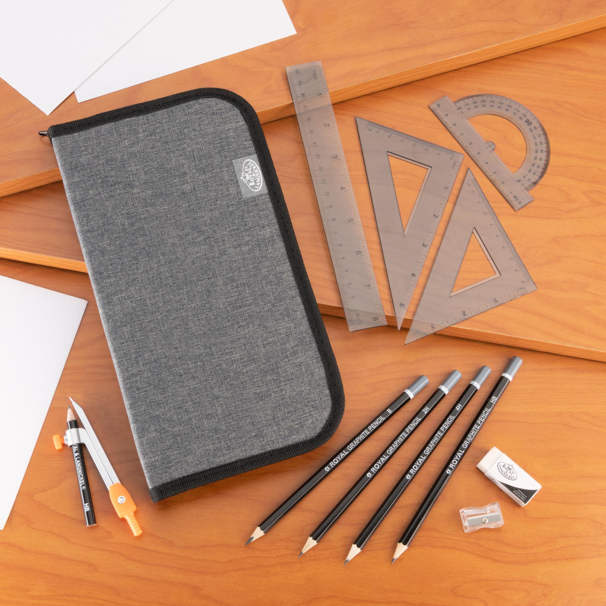 Royal & Langnickel Essentials Keep N' Carry Technical Drawing Set, 12pc