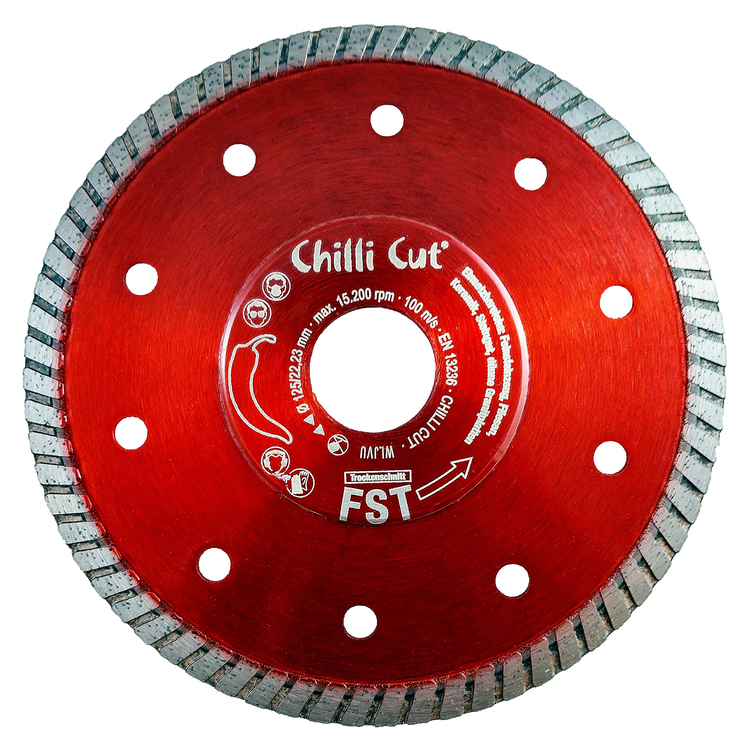 Juego de brocas de diamante de 20-68 mm, M14, en maletín, con disco de corte FST 125