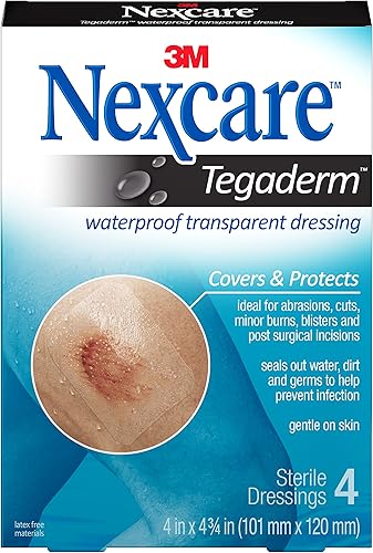 Nexcare Tegaderm - Albornoz transparente 40 x 40in 4 unidades