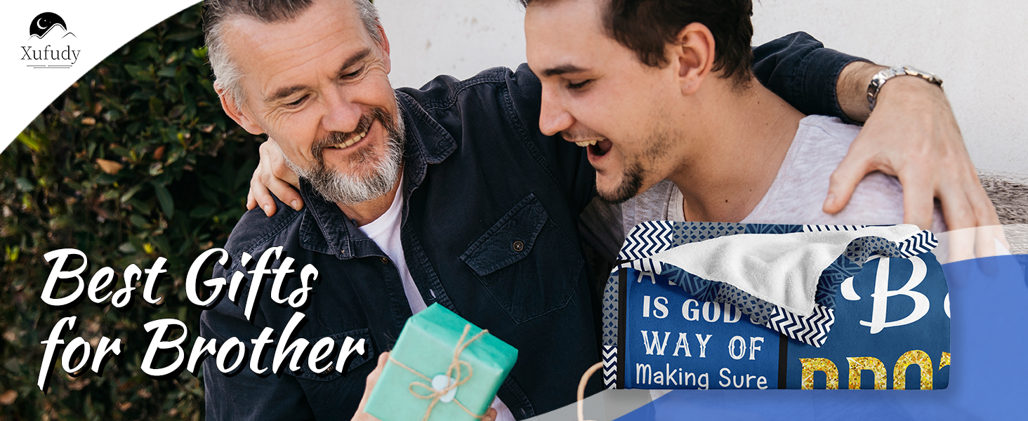 Gifts for Brother Fathers Day, Best Brother Birthday Gifts from Sister Blanket 60"x50", Brothers Blankets from Sister