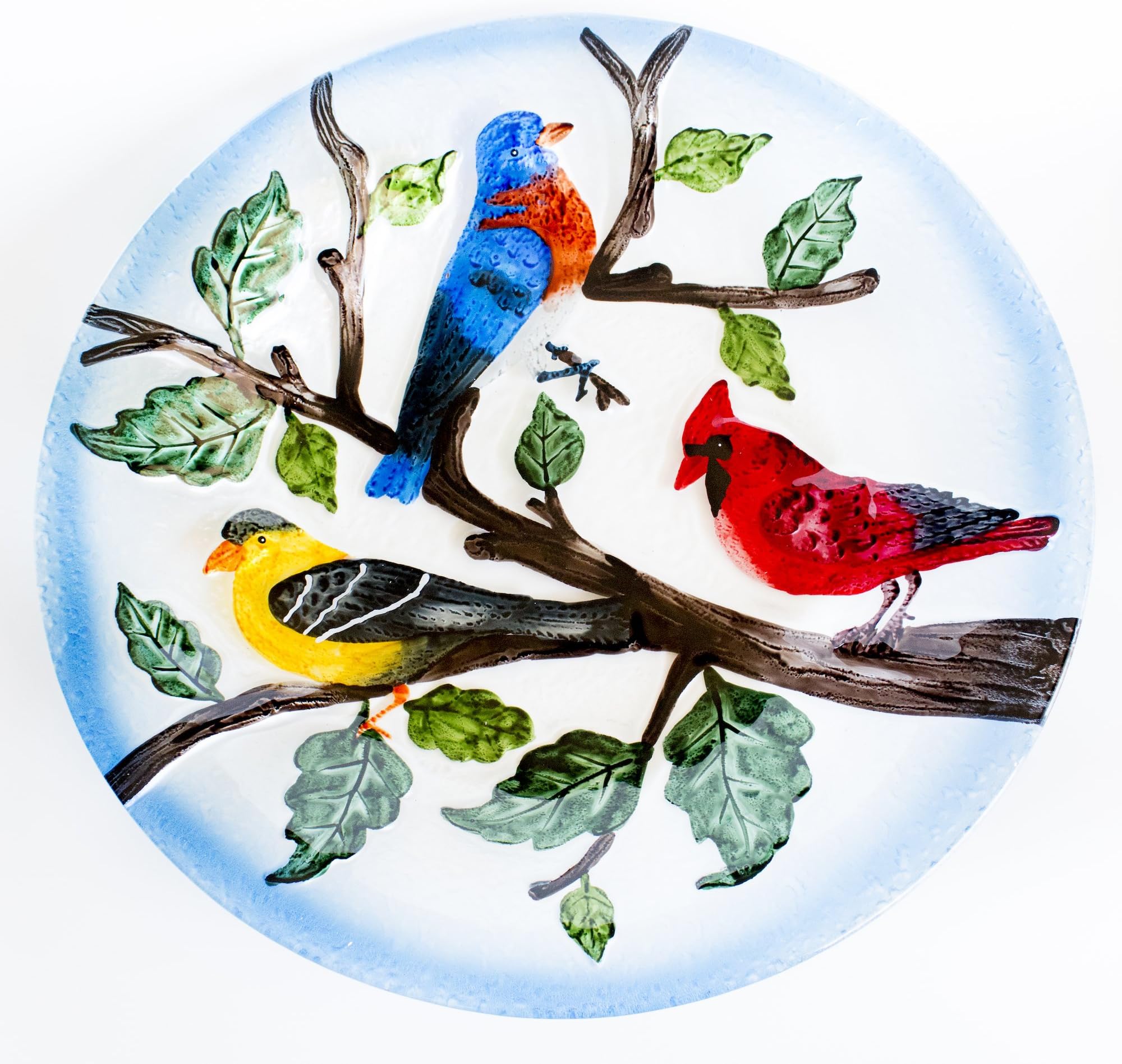 Best Hummingbird Bird Bath Ever! - Beautiful Songbird Design with Textured Bottom & Perfect 20 inch Size!