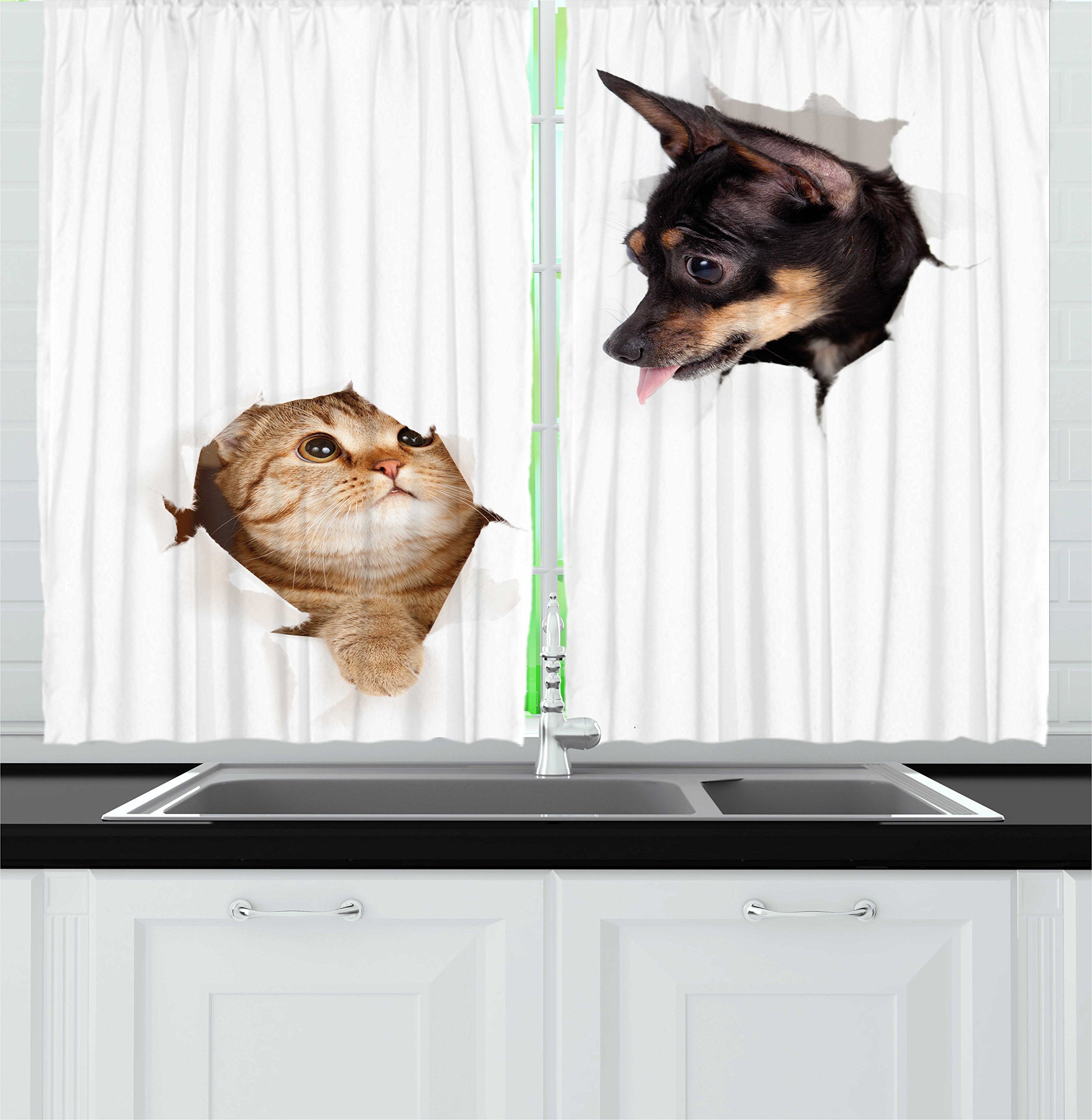 Cat Kitchen Curtains Curtains & Drapes 2023