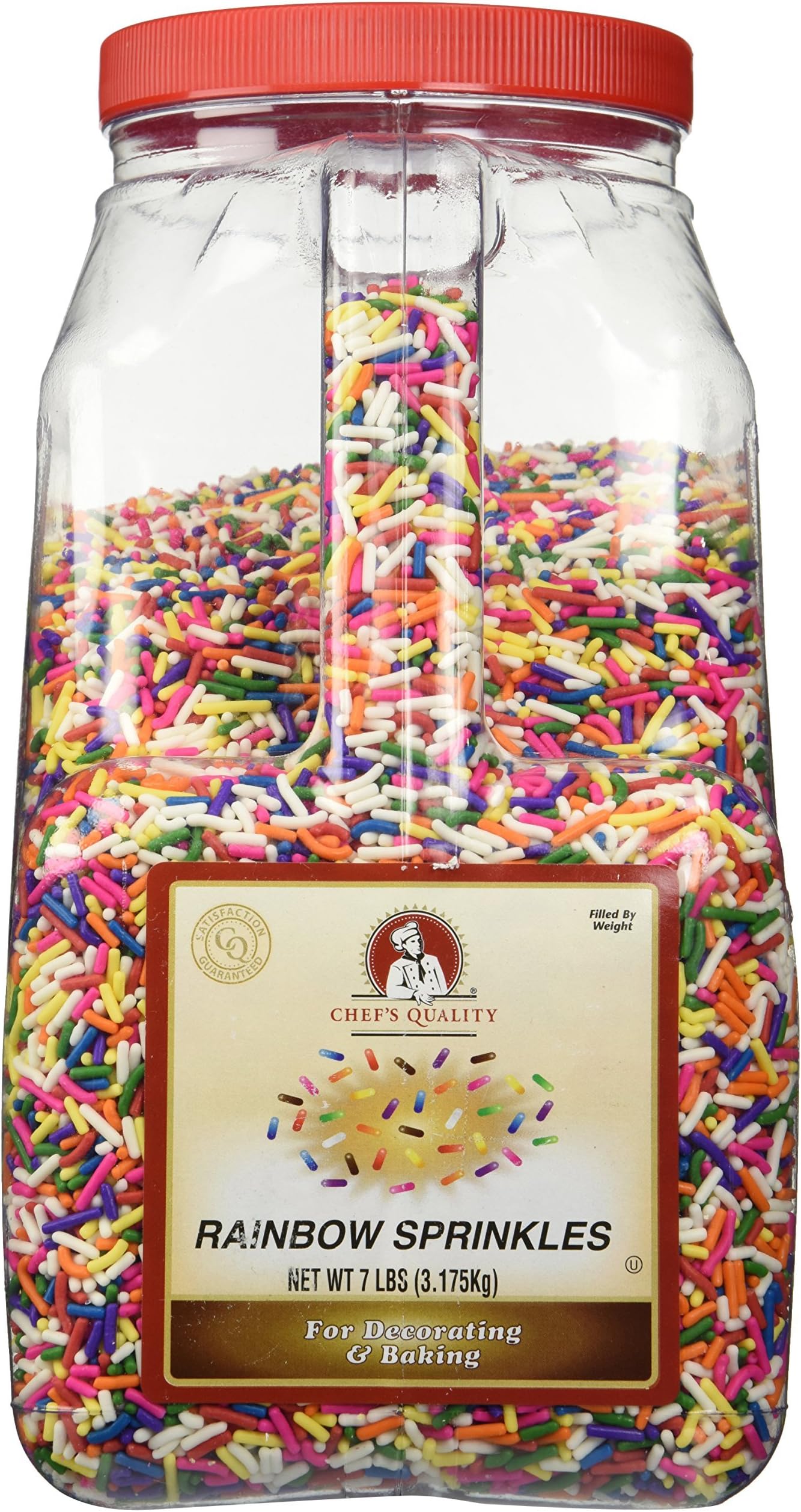 Chef's Quality Rainbow Sprinkles, 7 lb