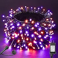 Vista 17 de BlcTec Tira de luces de Navidad para interiores y exteriores, 300 luces LED de 108 pies con 8 modos, enchufe conectable, impermeable, certificación