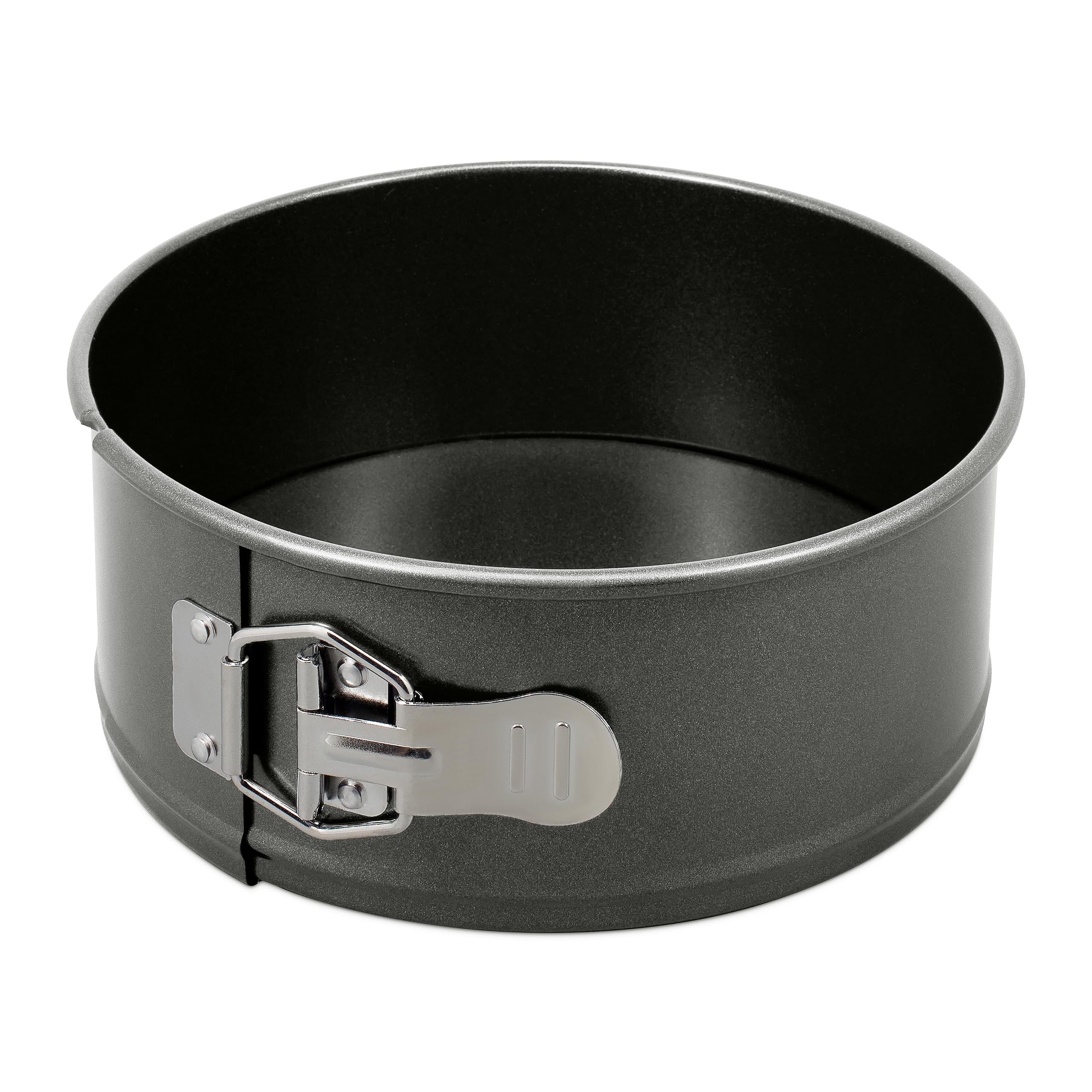 Zyliss Non-Stick Springform Cake Tin, 20cm/8 inch, PFAS Free Carbon Steel, Grey, Round Baking Tin, Loose Base Easy Release, Dishwahser Safe