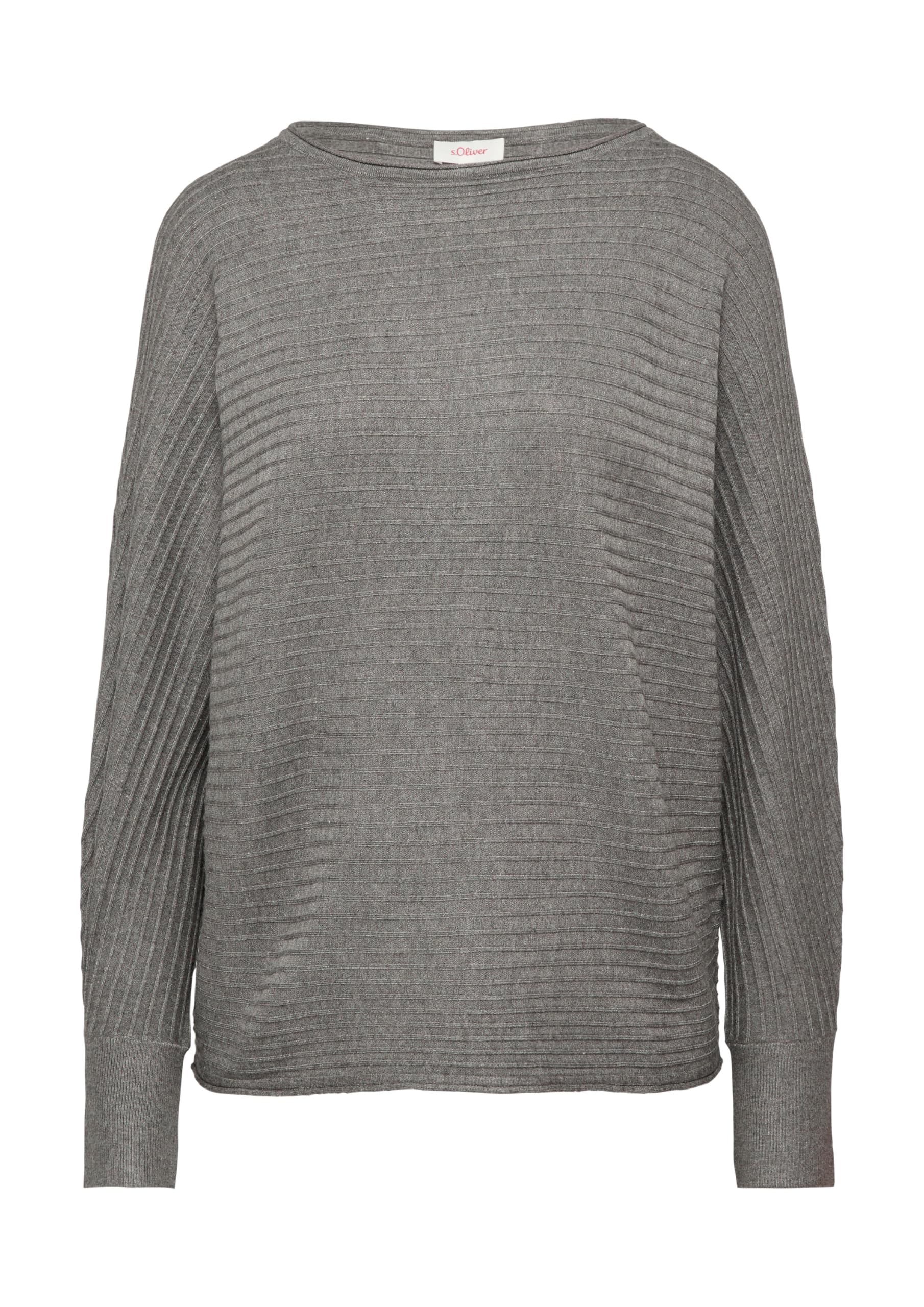 s.Oliver Strukturierter Strickpullover mit Fledermausärmeln