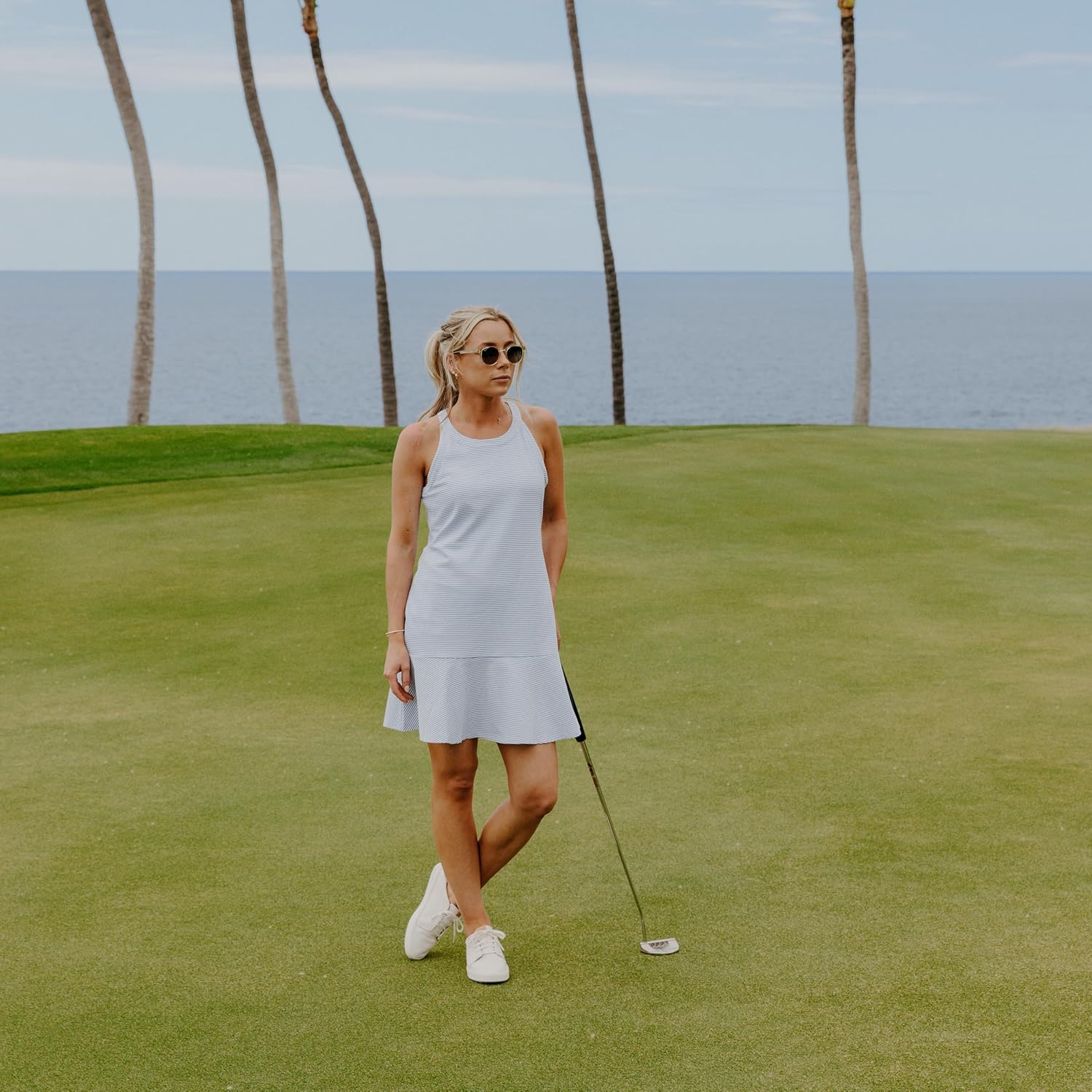 OLUKAI Wailea Women's Golf Shoes, Spikeless Golf Shoes, Supple Full-Grain Leather & Contoured Footbed, Waterproof & Stain-Resistant