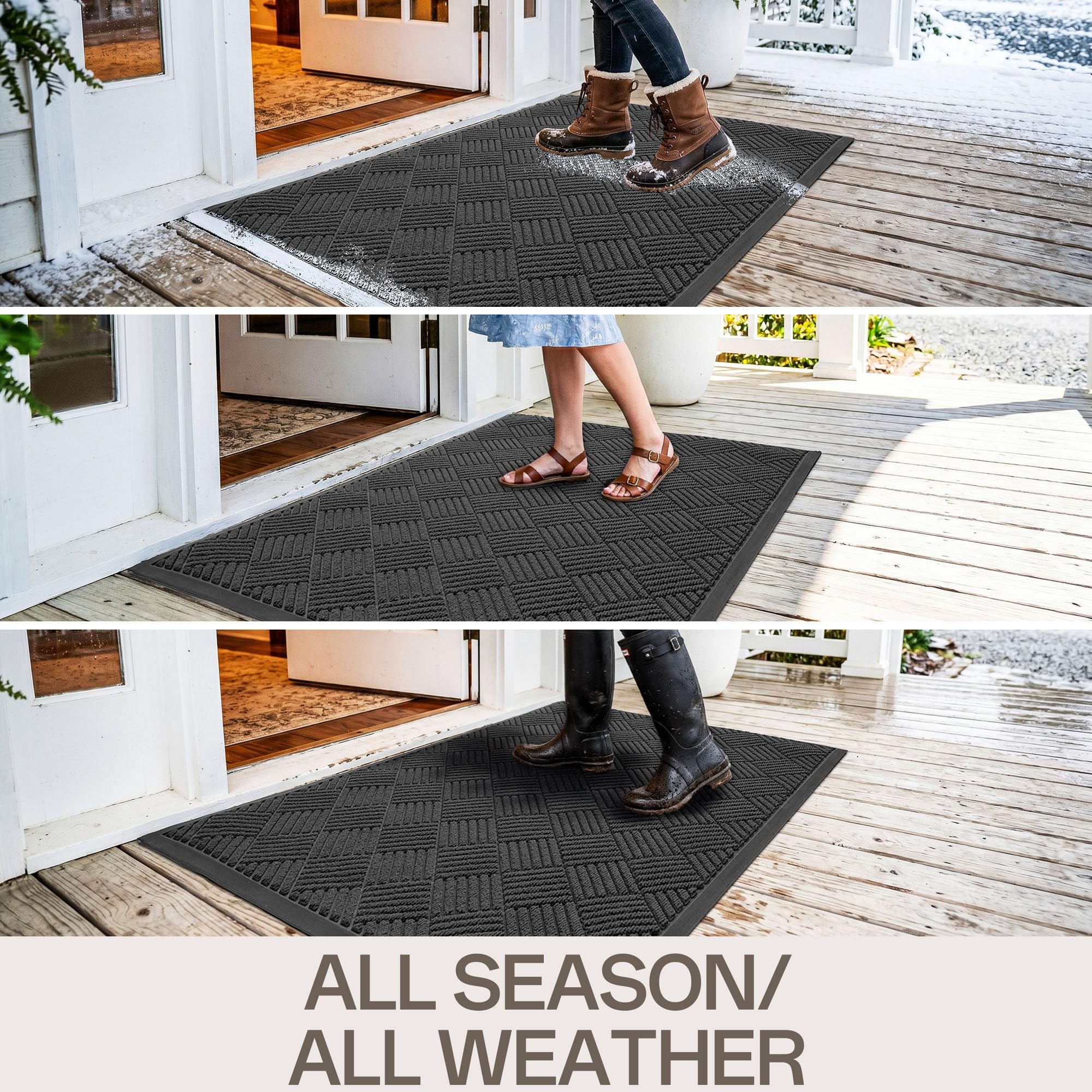 Amyracel Front Door Mat 3'x4', Heavy Duty Waterproof Commercial Floor Mat — Amazon image 6