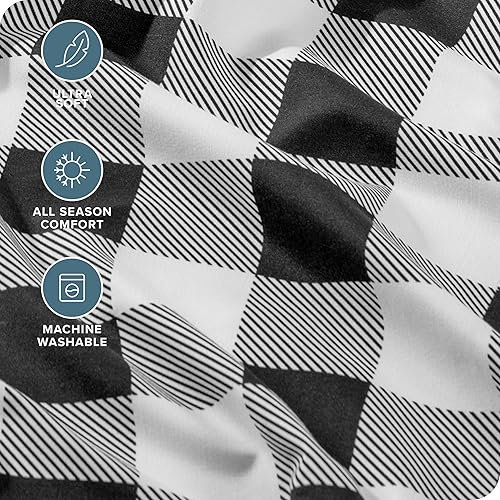 Miniatura 3 de Bare Home - Juego de 4 piezas de sábanas y fundas de almohadas de microfibra suave de 1,800hilos, doble cepillado, bolsillos profundos, ajuste