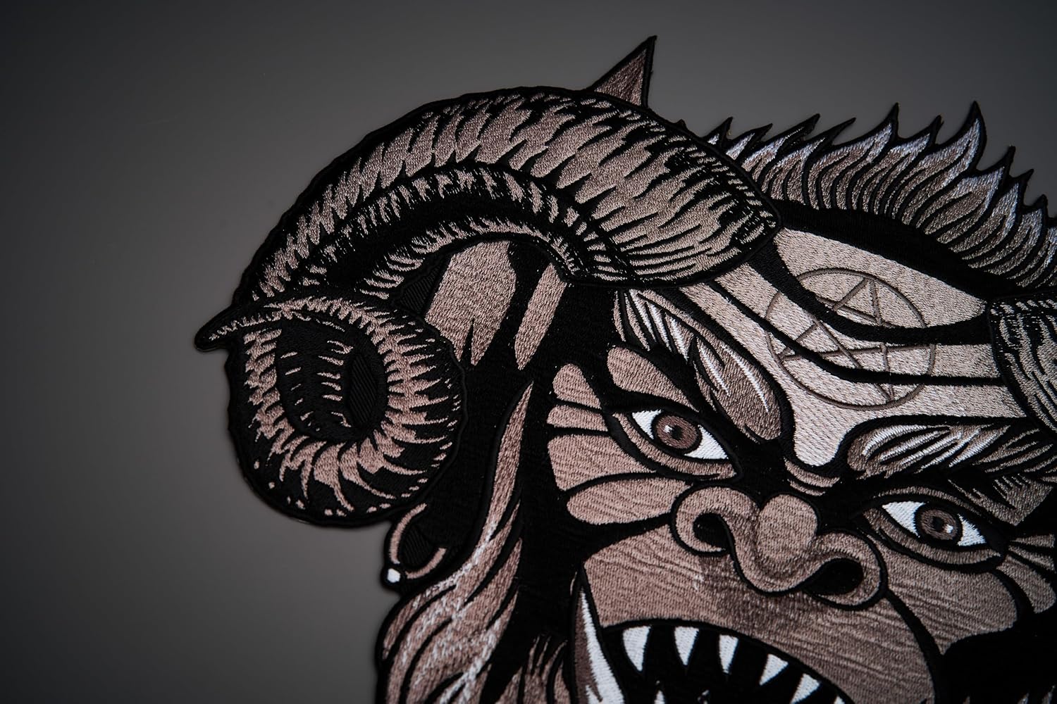Devil Large Back Embroidered Patch for Vest / Iron-on / Sew on