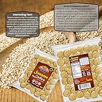 Vista 4 de Rani Sesame Ladoo (caramelo frágil de sésamo redondo) 14 oz (400 g) ~ Todo natural Vegano Sin colores Apto para gluten Kosher Origen indio