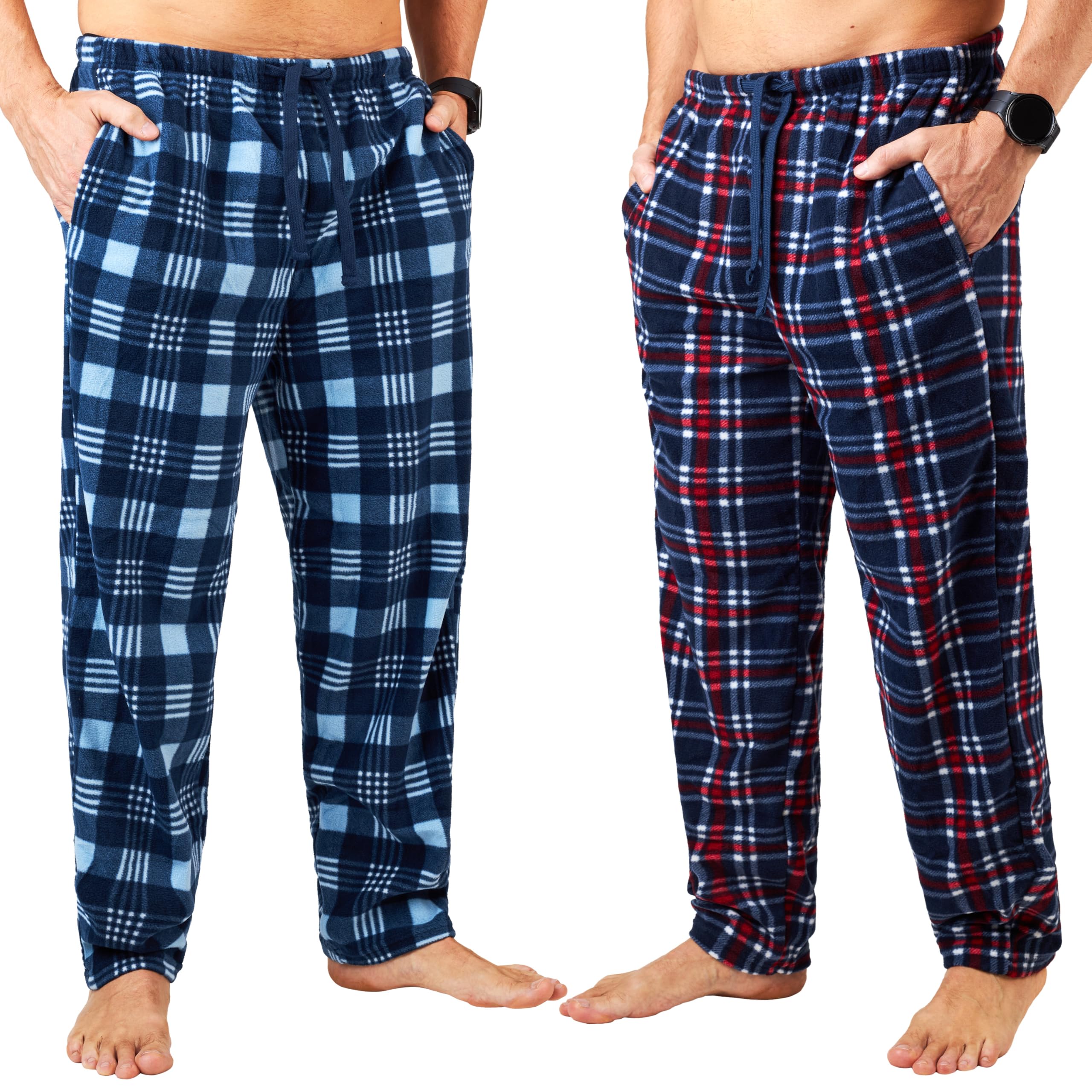 get trend 2 Pack Pajama Pants for Men, Teens, Lounge Pants with Drawstring Waist, Comfy Sleepwear, Loungewear, Gifts for Men-picture-47