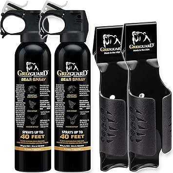 Griz Guard 260GG2 Bear Spray 40 ft Range, Max Strength