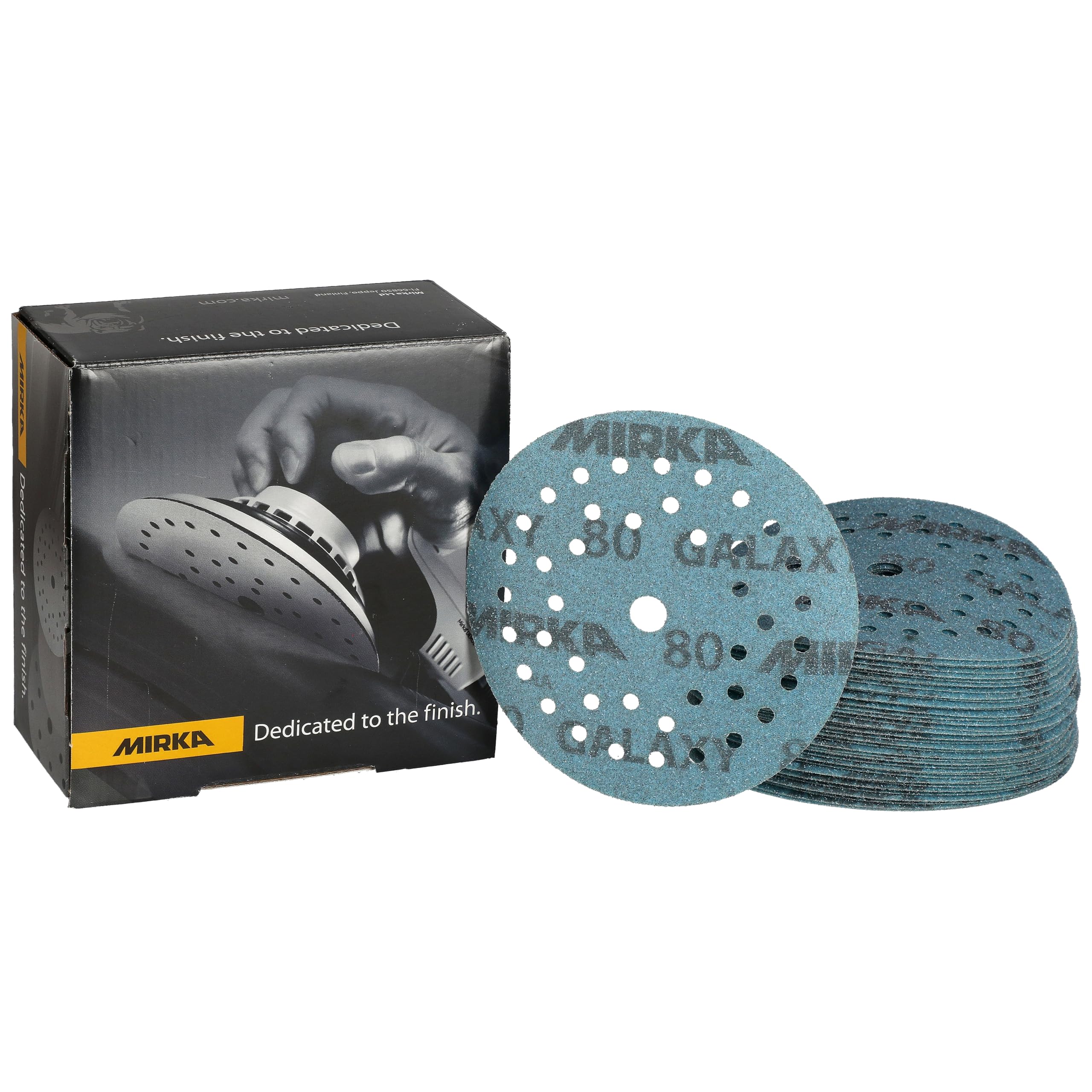 Mirka - abrasive sheets - Galaxy 125mm Grip Multifit sanding discs