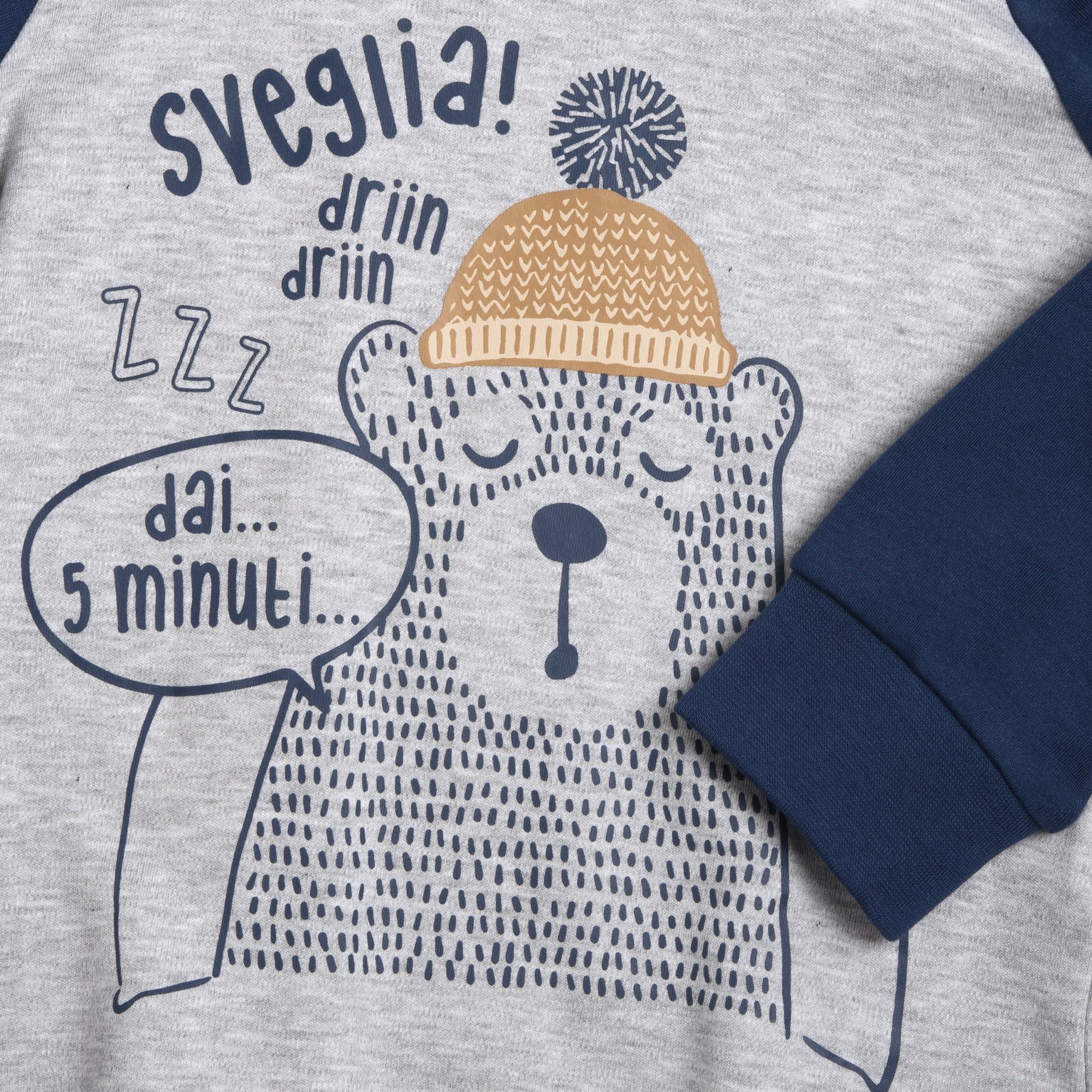 Chicco, Pyjama Enfant Manches Longues, en Tissu Doux, Vêtements Enfant, Designed in Italy