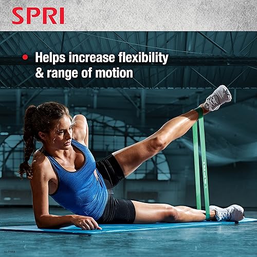 Miniatura 5 de SPRI Juego de 3 bandas de bucle, ligeras, medianas y pesadas para entrenamientos de la parte inferior del cuerpo, tonificación de músculos y