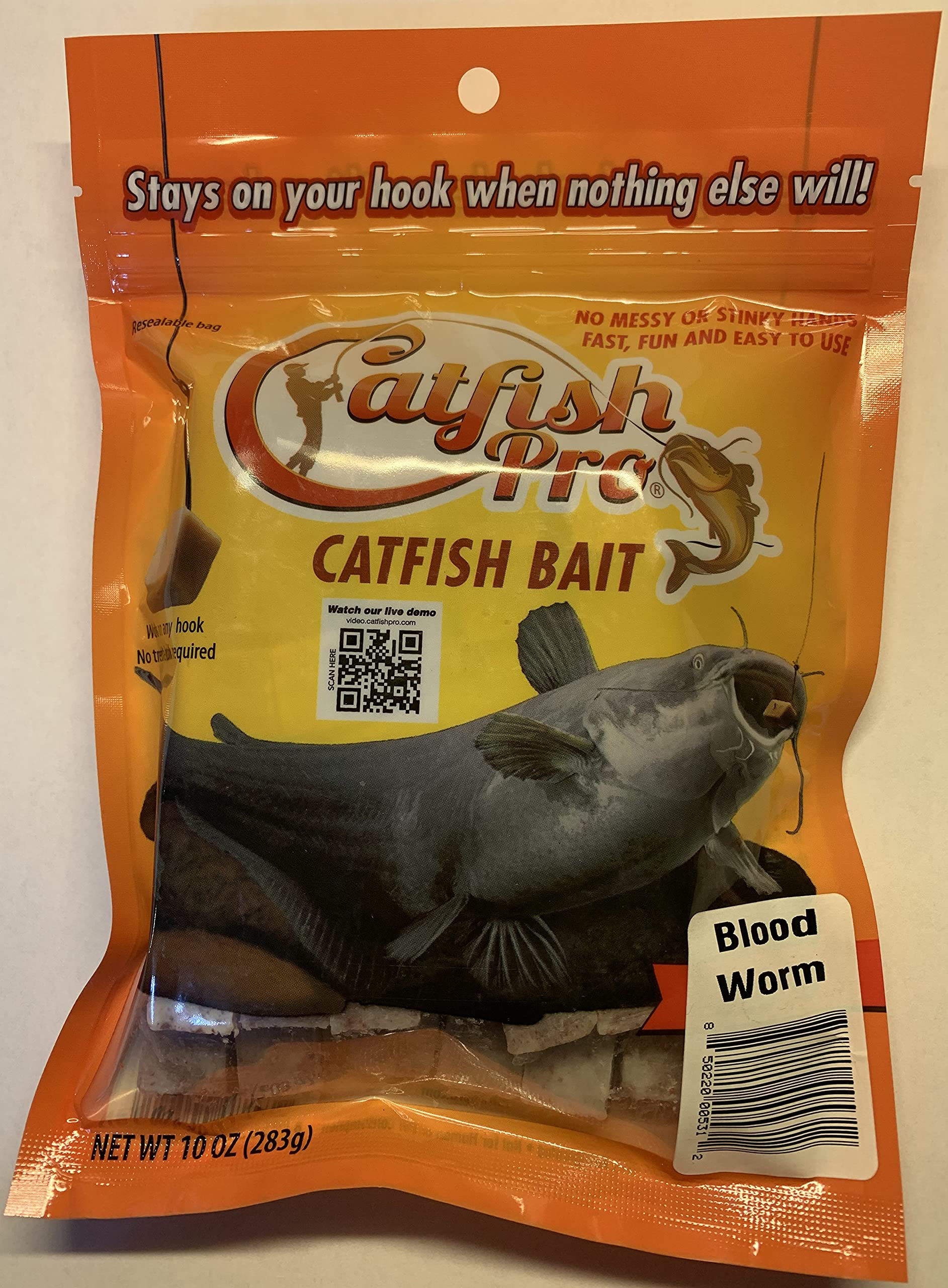 Catfish Pro Catfish Bait - 10oz Bag with 80pcs | Irresistible Scent for Catfish | Mess-Free, Stays On Your Hook When Nothing Else Will | Great for Rod, Reel, Trotline, Jugs & Yoyos Fishing
